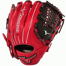 Mizuno GMVP1177PSE3 Baseball Glove 11.75 inch (Red-Black, Right Hand Thr